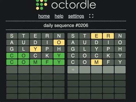 Other small fixes. . Octordle sequence
